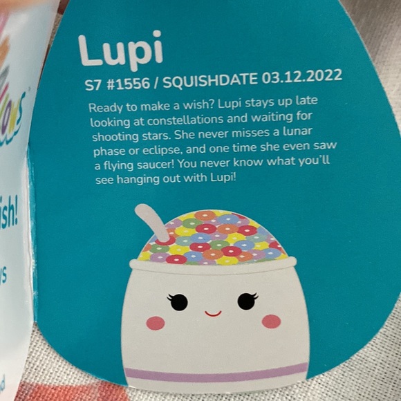 Squishmallows lupi cereal milk stuffed plush - Picture 5 of 5